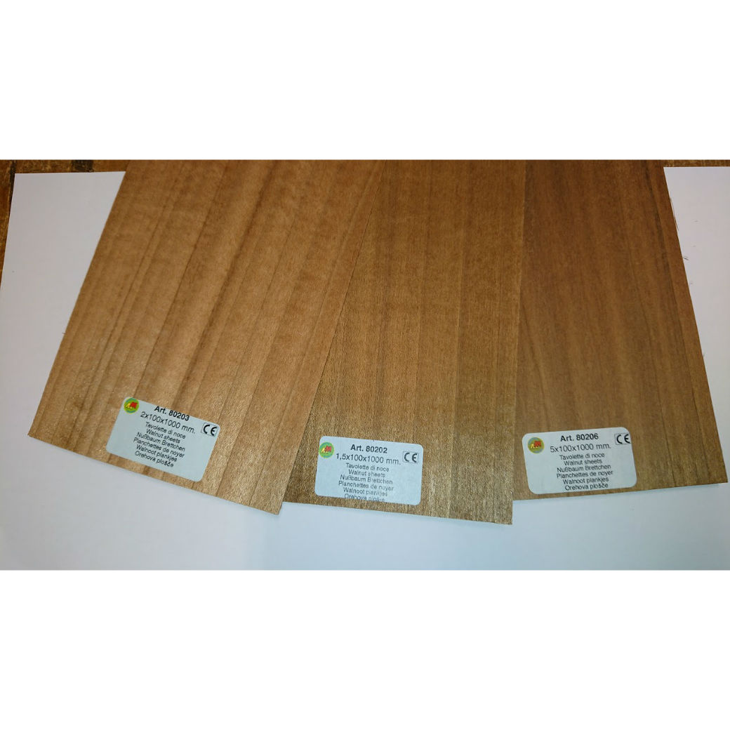 Model Walnut sheet wood for modelling 80202